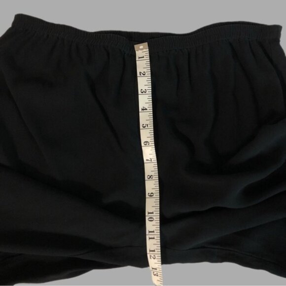 Eileen Fisher Black Elastic Waist Pull-on Straight Leg Pants Size Medium - Picture 4 of 9
